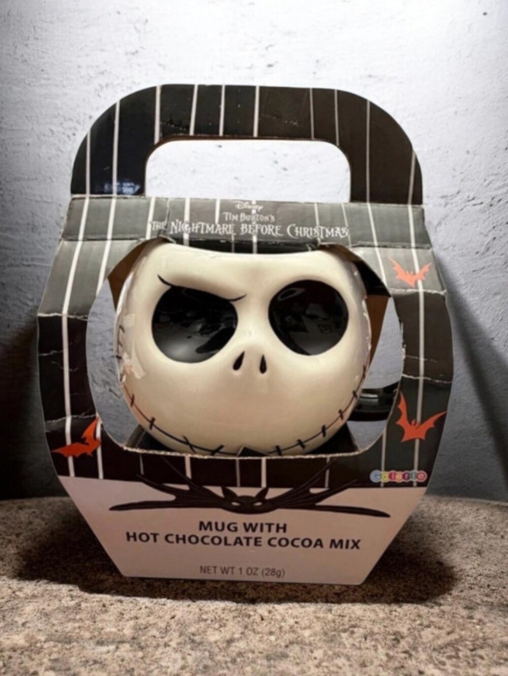 Disney Large Jack Skellington Mug with Hot Coco Mix